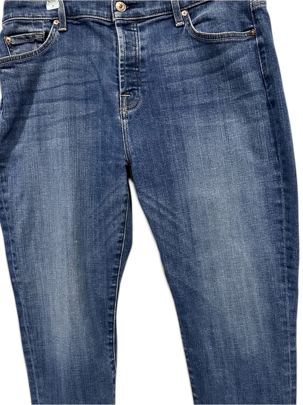 SVN101 - 7 For All Mankind Josefina Boyfriend Jeans Size 31 Button Fly